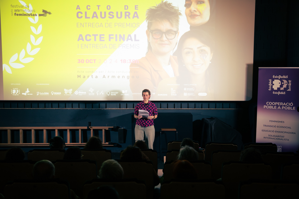 Acto final Dona’m Cine VI El cine feminista como herramienta de cambio y paz